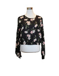 Emerald Satin Wrap Blouse
