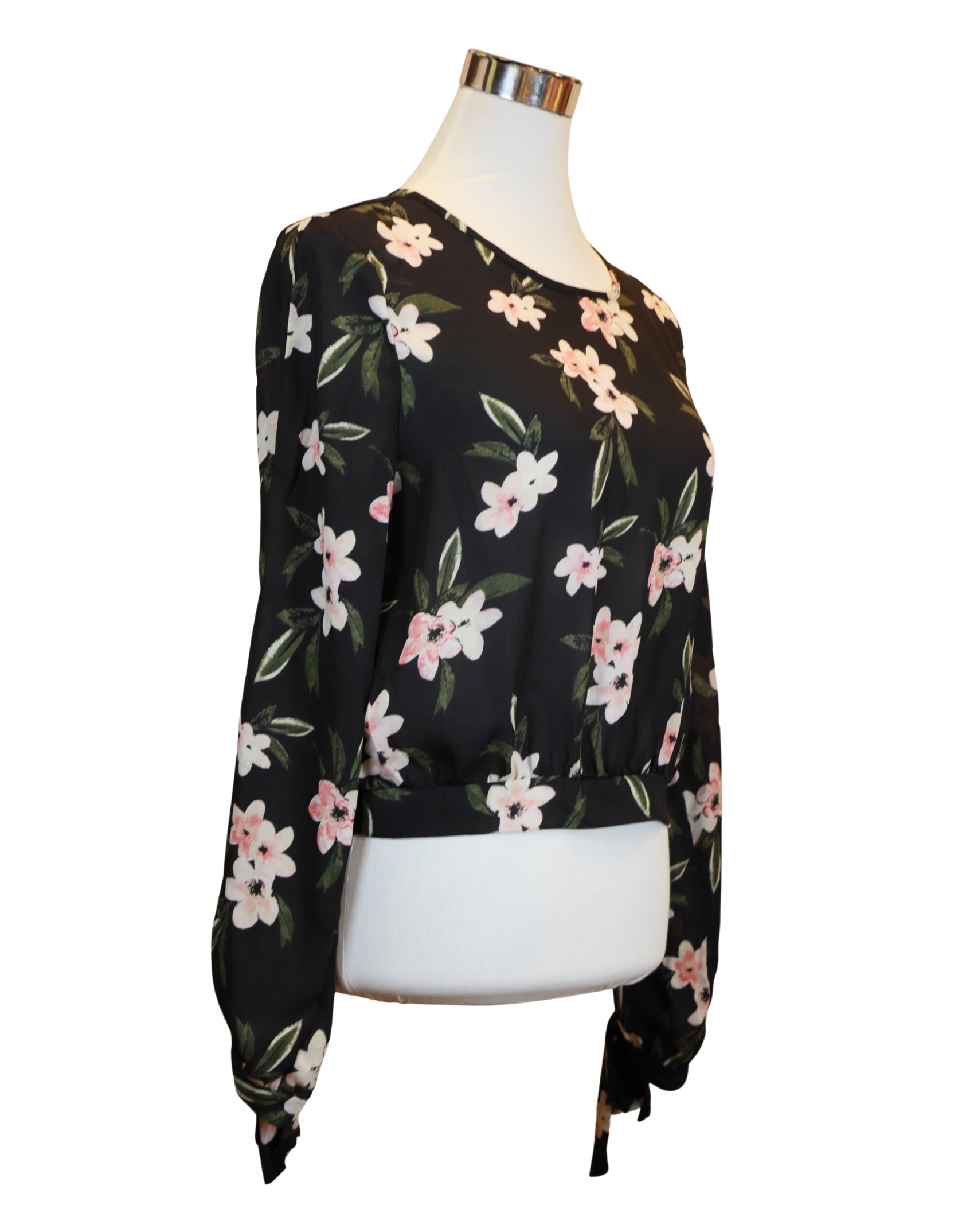 Emerald Satin Wrap Blouse