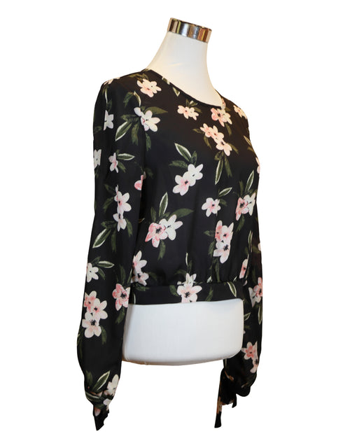 Emerald Satin Wrap Blouse