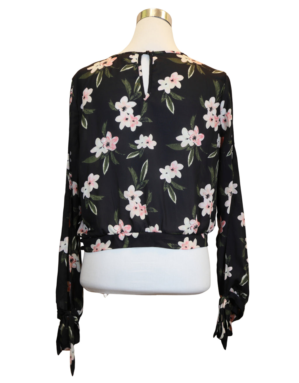 Emerald Satin Wrap Blouse