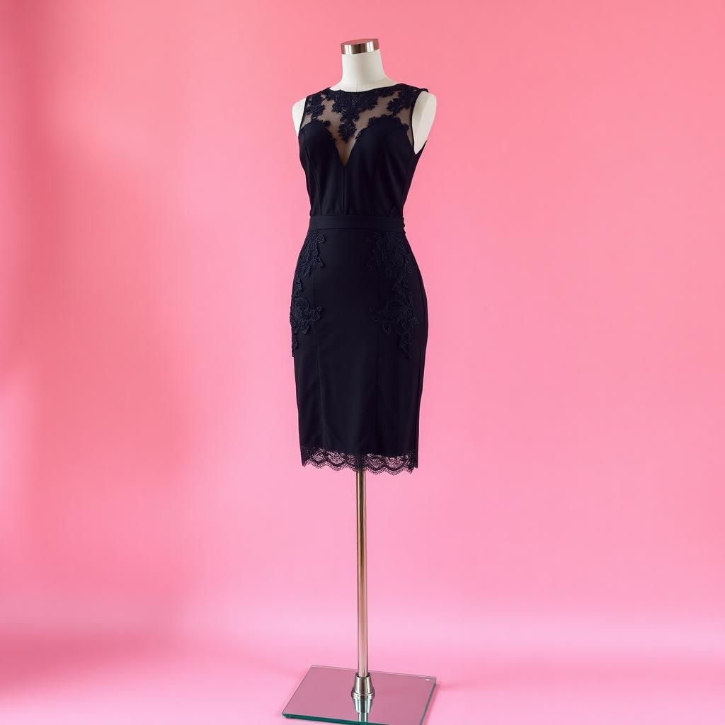Midnight Lace Cocktail Dress