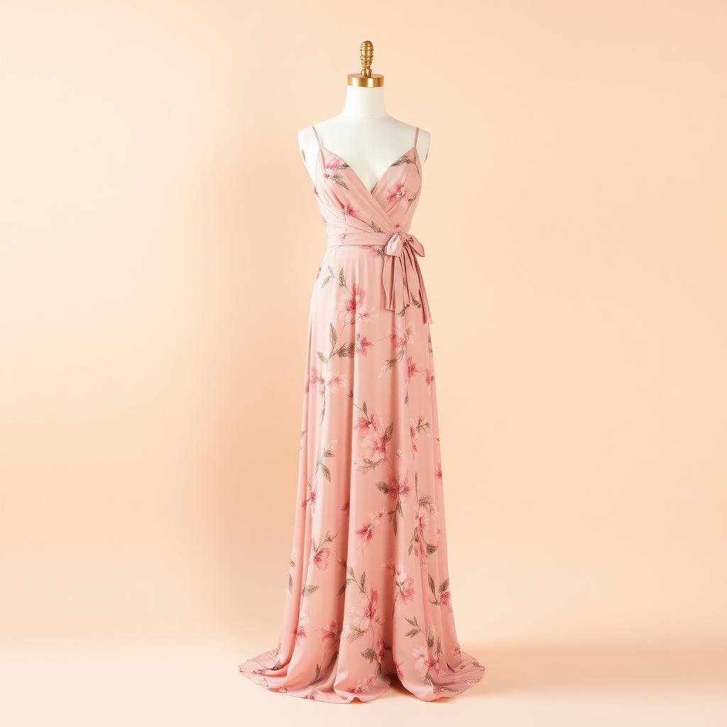 Blush Blossom Floral Maxi Dress