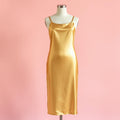 Champagne Dream Satin Slip Dress