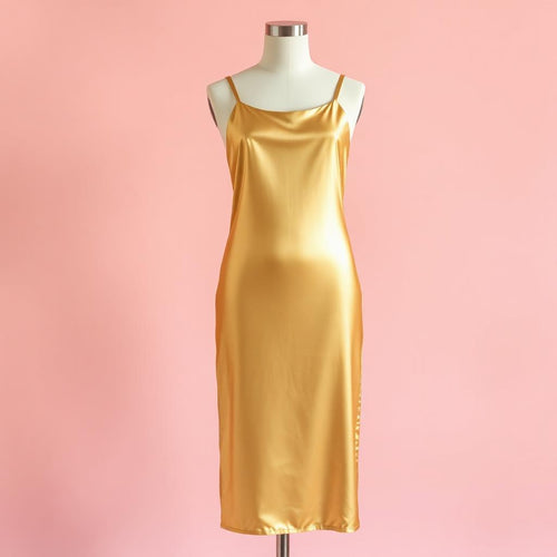 Champagne Dream Satin Slip Dress