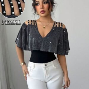 v shape neck Top